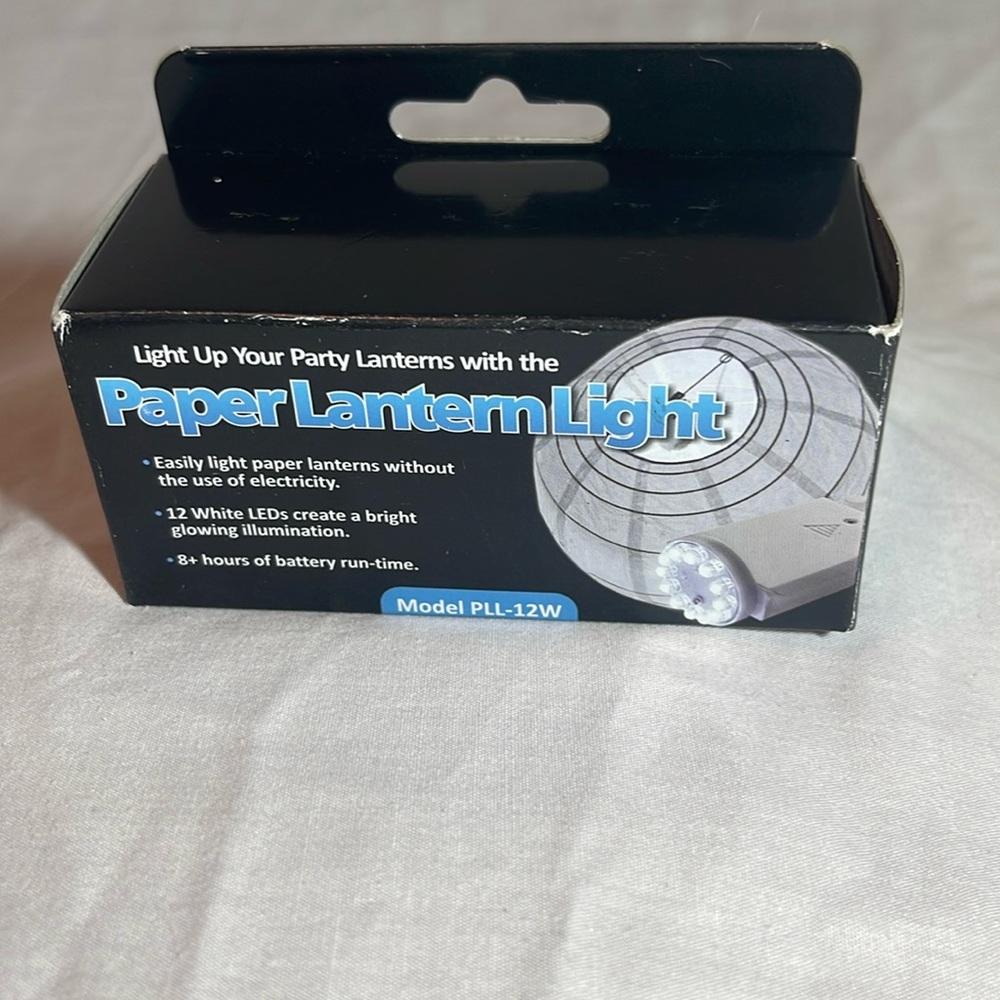 FORTUNE PRODUCTS PLL-12W PAPER LANTERN LIGHT 12 LED LIGHT 1 5/8" x 3 5/8"